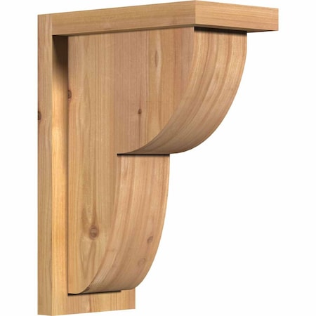 Ekena Millwork Crestline Smooth Corbel w/Backplate, Western Red Cedar, 5 1/2"W x 10"D x 14"H COR06X10X14CRE01SWR